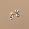 A33686 s925 sterling silver hollowed earrings