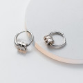 A39493 s925 sterling silver unique tube design grade earrings