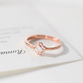 A45452 s925 sterling silver trendy sweet dainty rhinestone ring