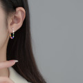A38056 s925 sterling silver colorful sweet dainty earrings