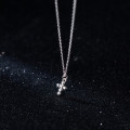 A34111 s925 sterling silver fashion cross necklace