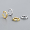 A41188 s925 silver heartshape rhinestone hoop sweet elegant heart earrings ring