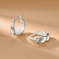 A41924 silver fashion unique design elegant hoop earrings