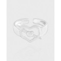 A42636 design unique hollowed heart sterling silver s925 ring