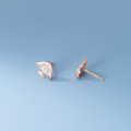 A33668 s925 sterling silver trendy simple rhinestone chic sweet cute earrings
