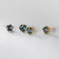 A37875 s925 sterling silver thai rhinestone stud cute design elegant earrings