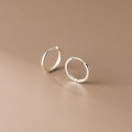 A35558 s925 sterling silver chic simple small trendy circle unique earrings