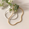 A38714 s925 sterling silver simple geometric charm bracelet