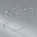 A45551 silver sweet dainty simple lip necklace