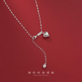 A32461 s925 sterling silver heart necklace