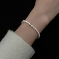 A36435 s925 sterling silver fashion simple pearl charm bracelet