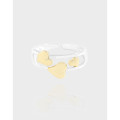 A40329 design heart double doublelayer layered sterling silver s925 ring
