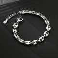 A38135 s925 sterling silver thai charm vintage design elegant bracelet