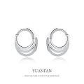 A37540 sterling silver unique layered fashion elegant earrings