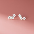 A43750 s925 sterling silver trendy sweet stud earrings