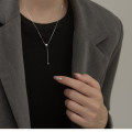 A39621 s925 silver big design simple women fashion necklace