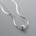 A40697 s925 sterling silver trendy elegant necklace