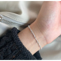 A33318 trendy s925 sterling silver silver simple bangle bracelet