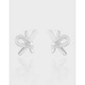 A42426 design butterfly stud sterling silver s925 earrings