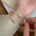 A44141 s925 silver trendy sweet charm bracelet