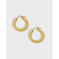 A33112 design minimalist geometric circle qualitys925 sterling silver earr earrings