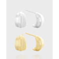 A41130 geometric stud sterling silver s925 earrings
