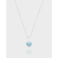 A40068 design blue heart quality sterling silver s925 necklace