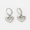 A32611 s925 sterling silver stud trendy heart silver earrings