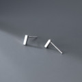 A43687 s925 silver stud simple square trendy geometric earrings