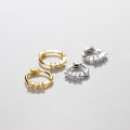 A36827 s925 sterling silver simple unique rhinestone chic cute rhinestone earrings
