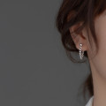 A36394 s925 sterling silver chain unique earrings