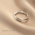 A32110 s925 sterling silver fashion chic spiral adjustable ring