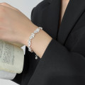 A46303 silver sweet hollowed ball charm bracelet