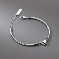 A37183 s925 sterling silver heart banglebracelet