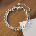 A43507 s925 silver trendy sweet cute unique simple charm bracelet