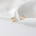 A33239 s925 sterling silver cute rhinestone earrings