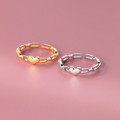 A38407 s925 sterling silver dainty heart ring