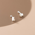 A36861 s925 sterling silver cute triangle earrings
