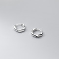 A32265 s925 sterling silver weave chic bar earrings