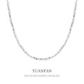 A39343 sterling silver unique elegant necklace