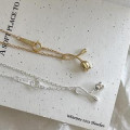 A45765 sterling silver simple necklace