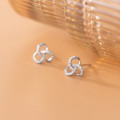 A35977 s925 sterling silver trendy hollowed earrings