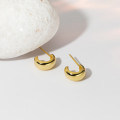 A41380 s925 silver simple women stud trendy elegant earrings