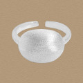 A45663 matte finish adjustable sterling silver s925 ring