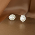A45063 s925 sterling silver sweet dainty stud earrings