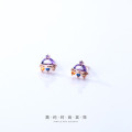 A33181 s925 sterling silver simple rhinestone rhinestone earrings
