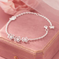 A46208 s925 silver sweet fashion hollowed charm bracelet
