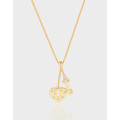 A38690 design key heart sterling silver s925 quality necklace