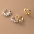 A38136 s925 sterling silver design elegant earrings