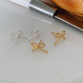 A41405 sterling silver butterfly earrings simple elegant stud earrings
